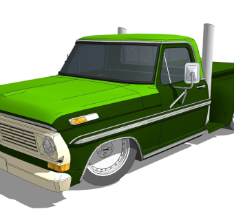 超精细汽车模型 雪佛兰 f100-6wheeler_SU2015